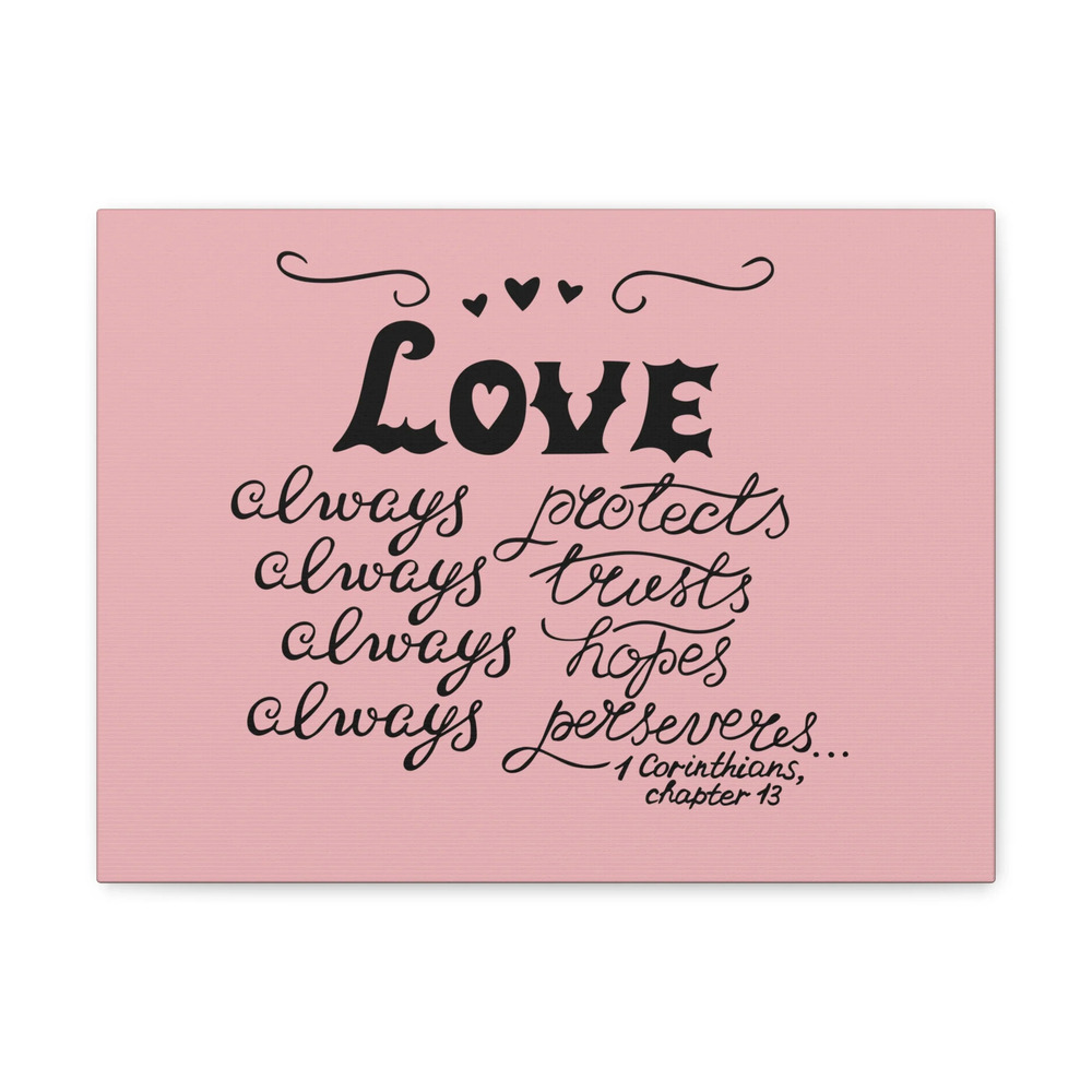 Scripture Walls Love Always Protects 1 Corinthians Chapter 13 Christian Wall